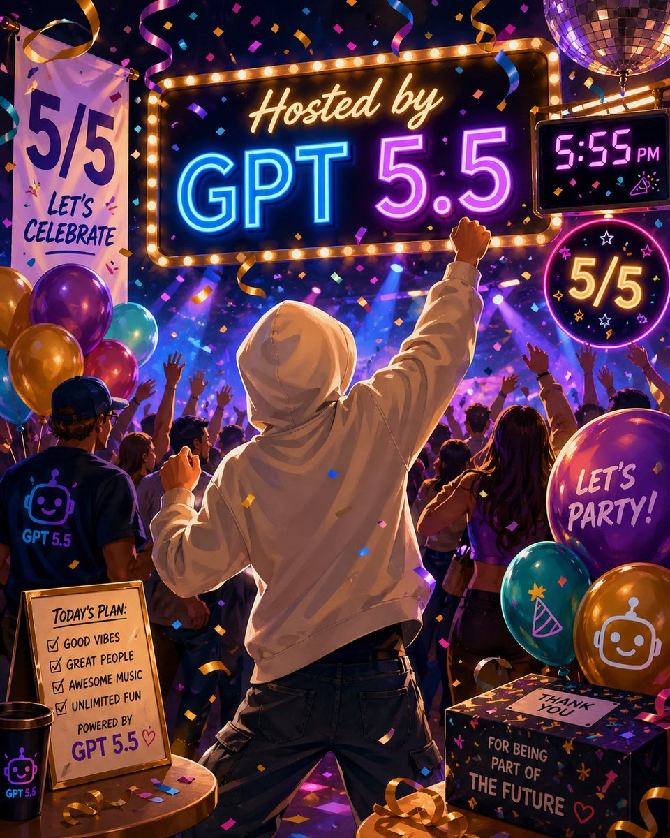 Vibrant GPT Celebration Party Poster