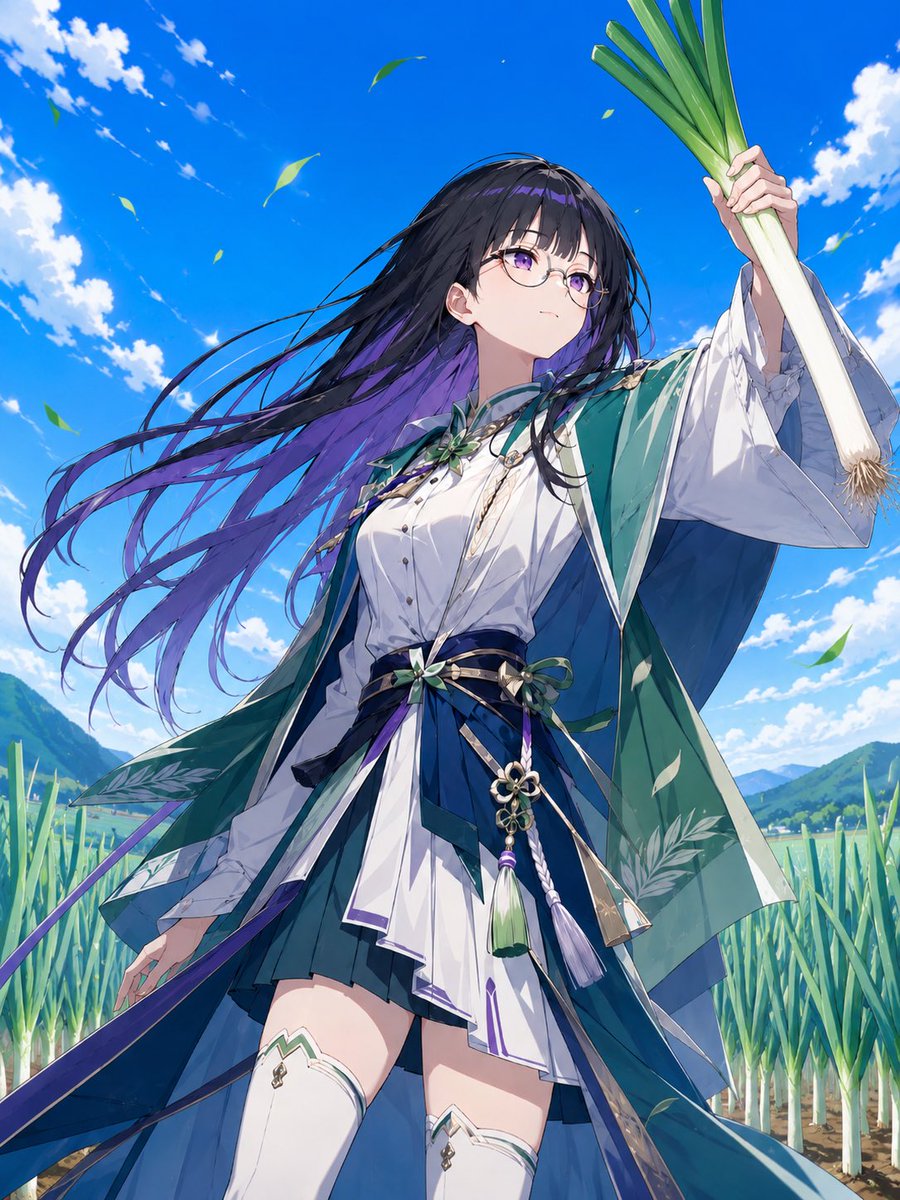 Anime Heroine Green Onion Harvest