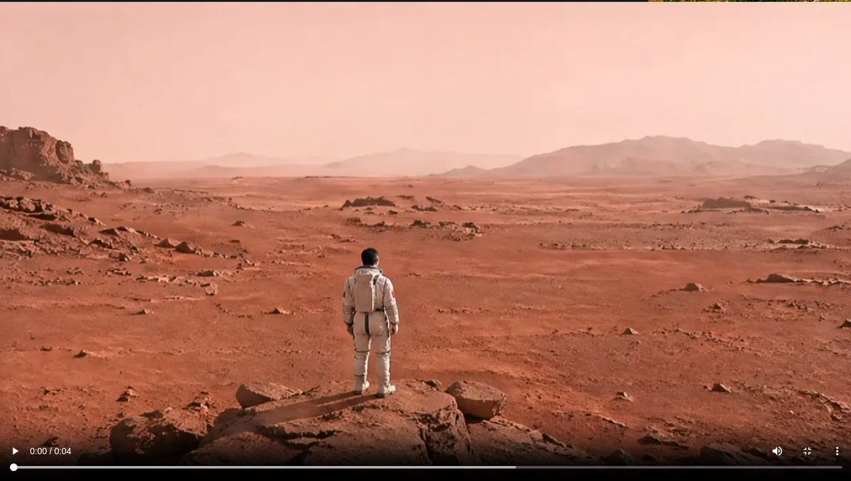 Lone Astronaut Mars Horizon