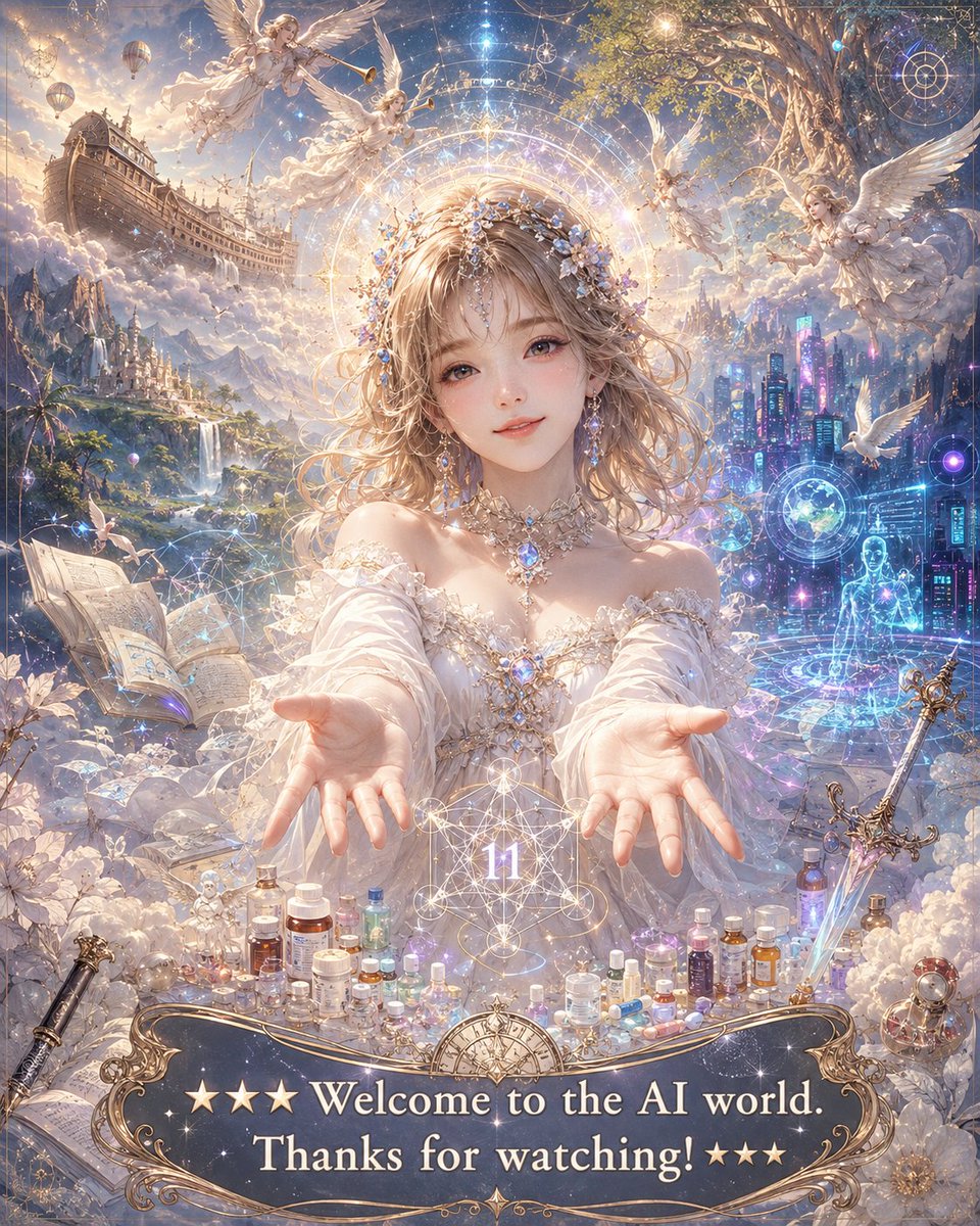Angelic Girl Riding Clouds Fantasy Art
