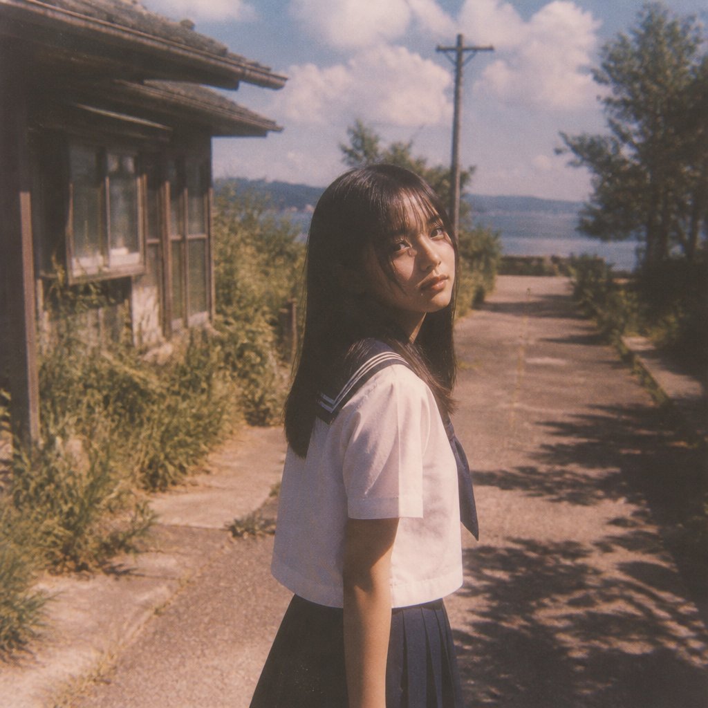 Nostalgic Summer Film Girl