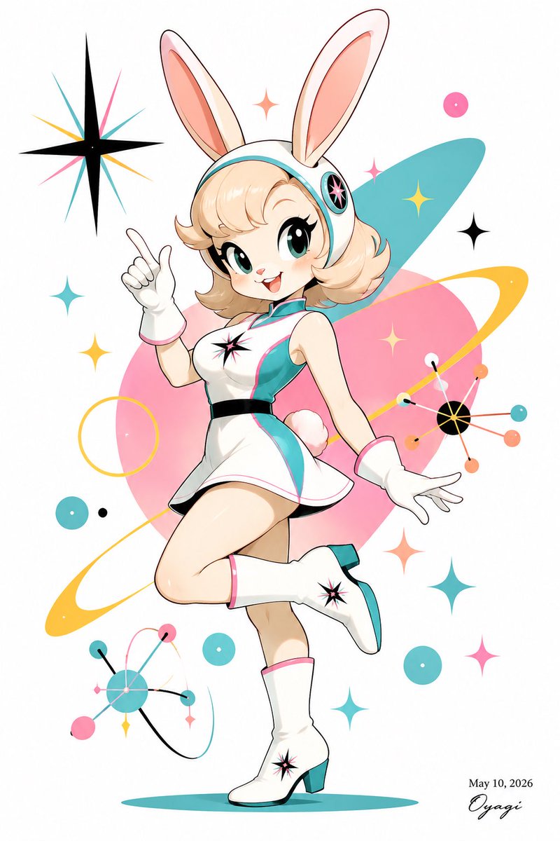 Space Bunny Girl Atomic