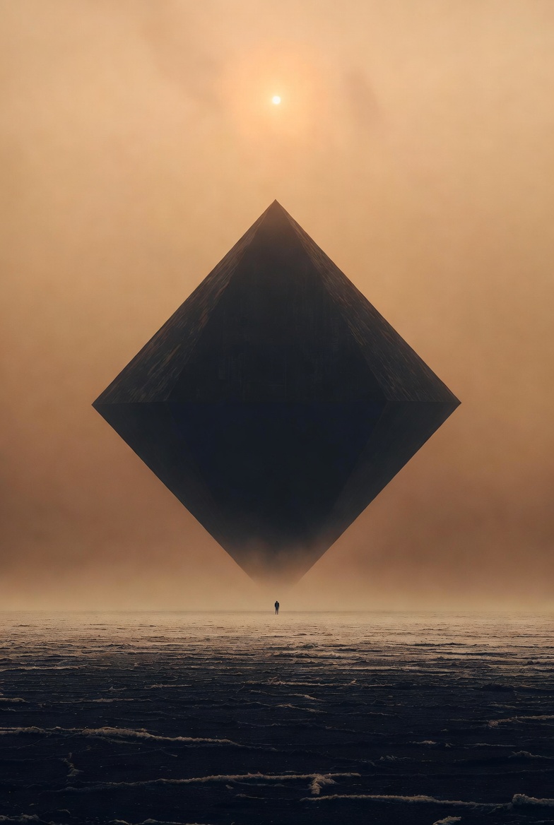 Vault Monolith on Salt Plain