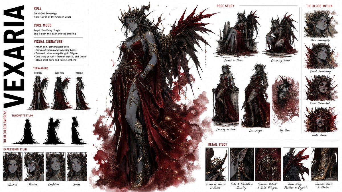 Premium Anime Character Concept Sheet