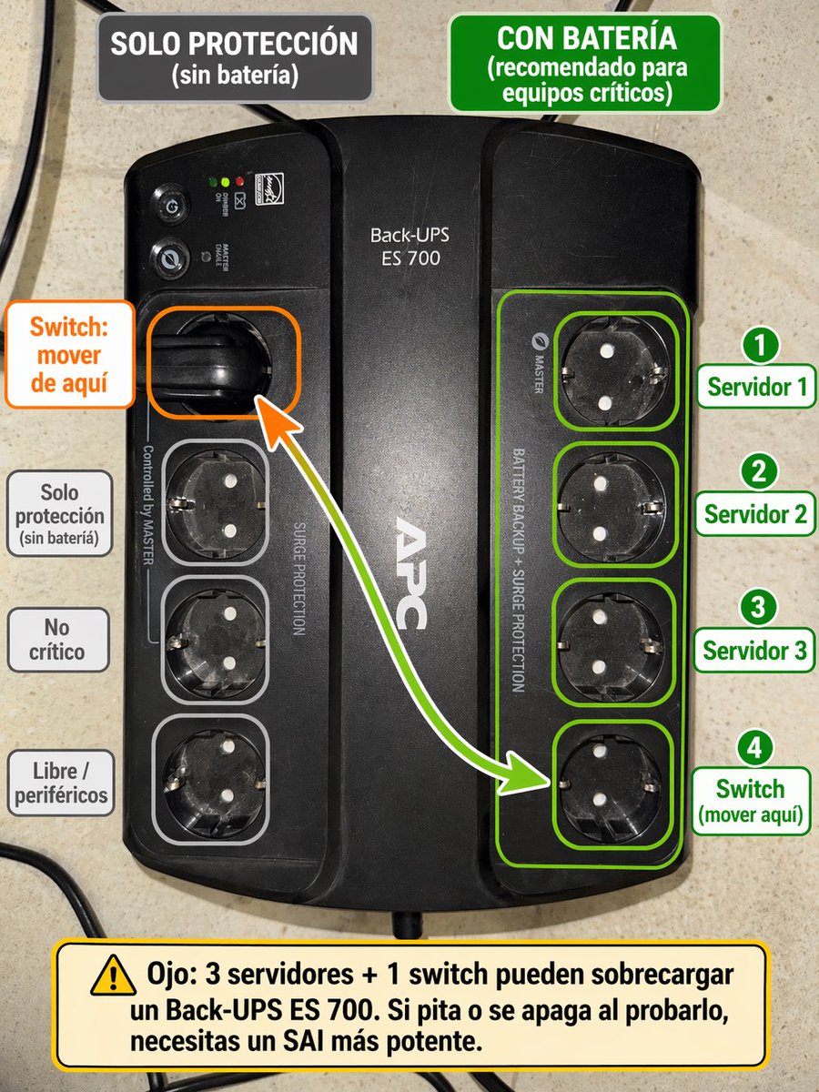 APC UPS Spanish Setup Guide