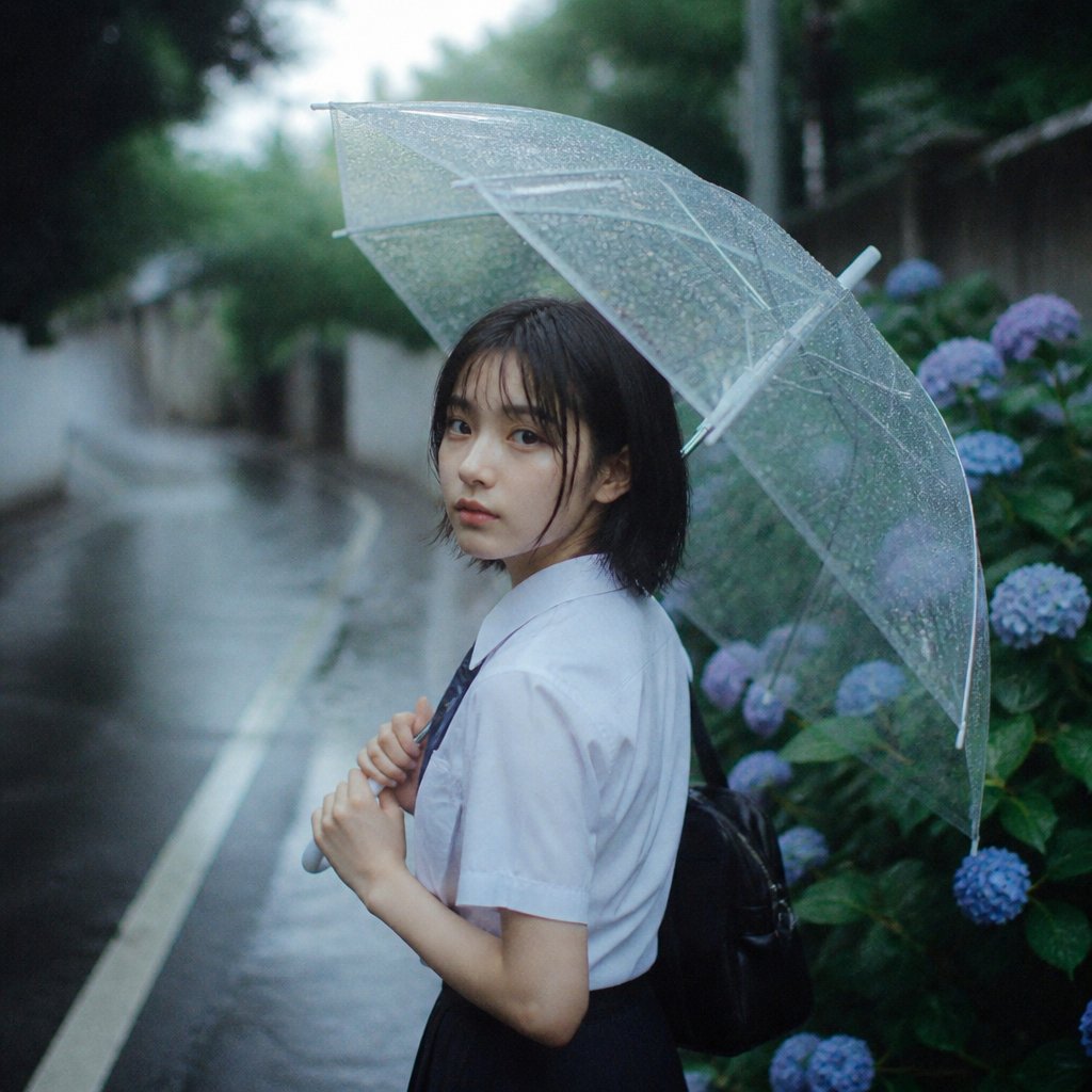 Rainy Street Anonymous Portrait