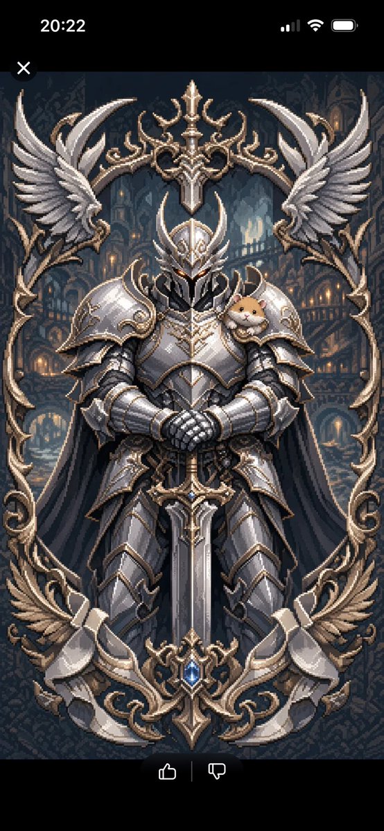 Pixel Fantasy Warrior Portrait