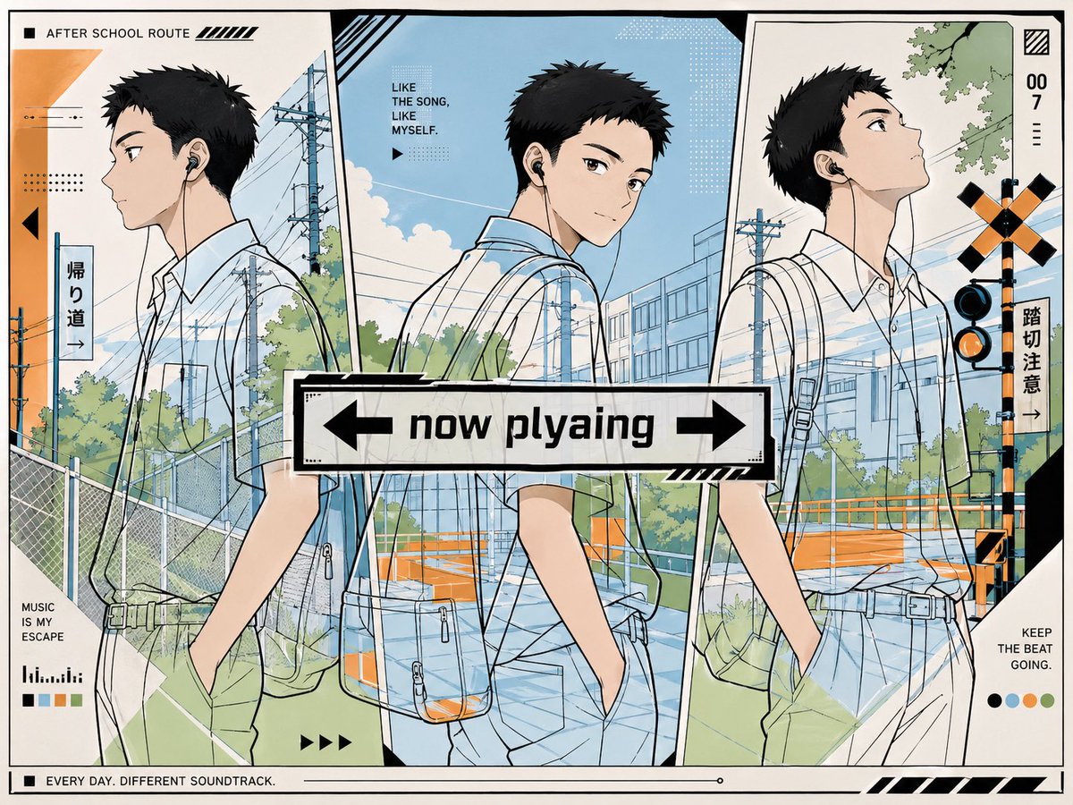 After School Anime Music Poster