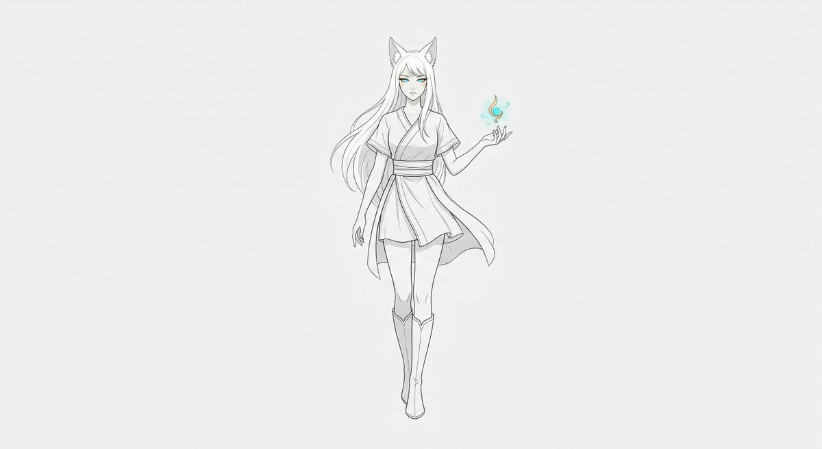 Fox Spirit Anime Sketch