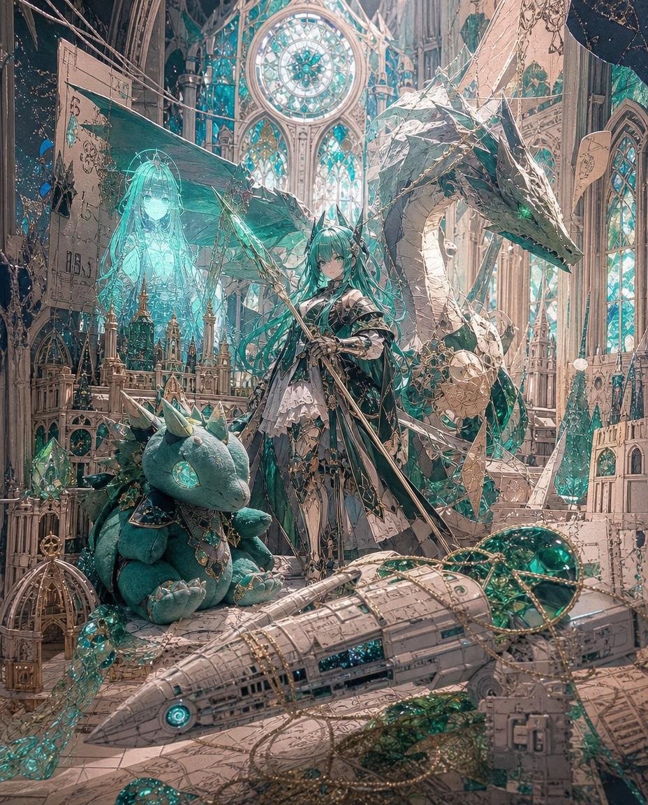 Dragon Princess Paper Cathedral