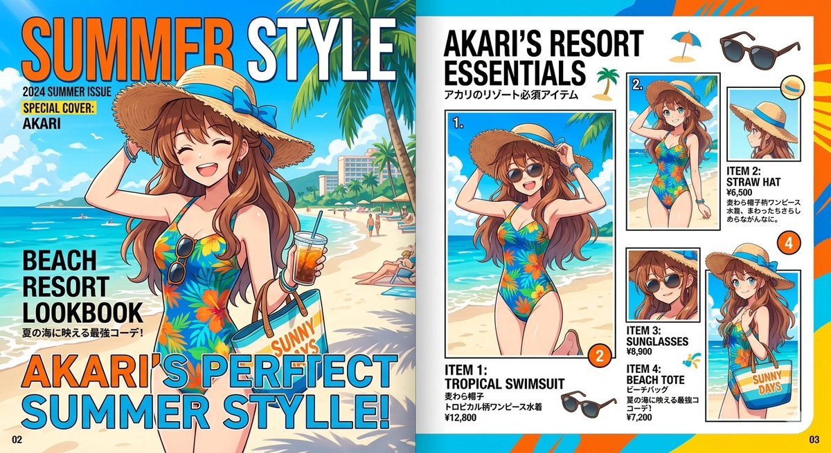 Anime Summer Fashion Magazine