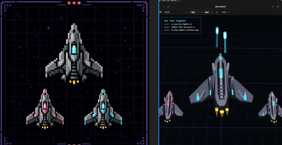 Cyberpunk Fighter Asset Design Sheet