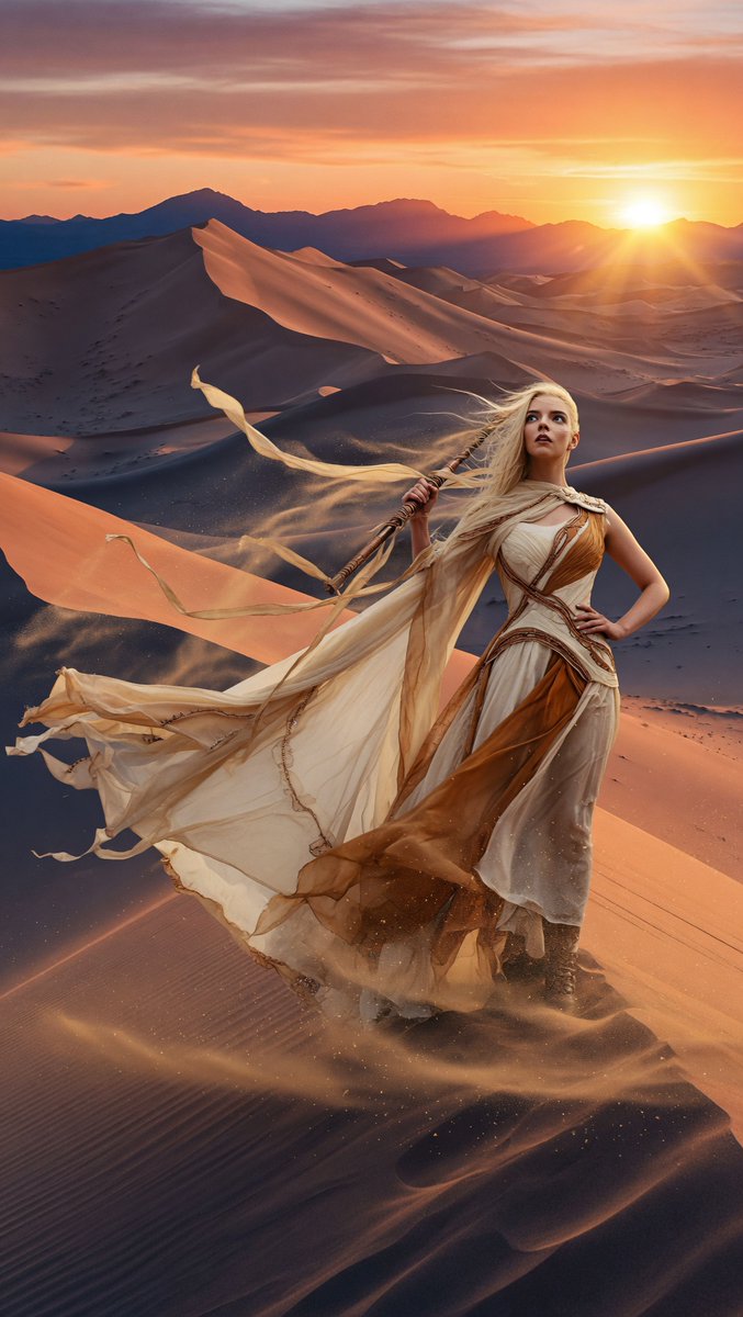 Epic Desert Fantasy Heroine Portrait