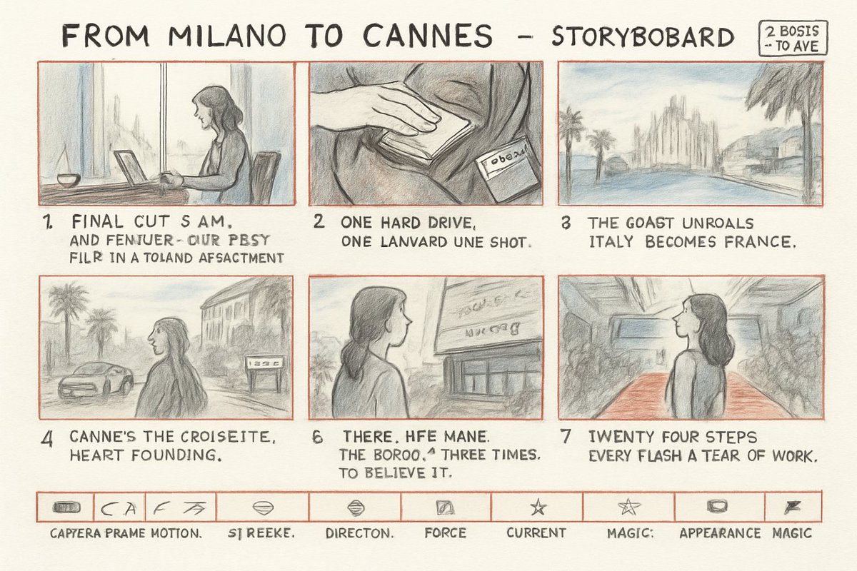 Hand-Drawn Storyboard Journey