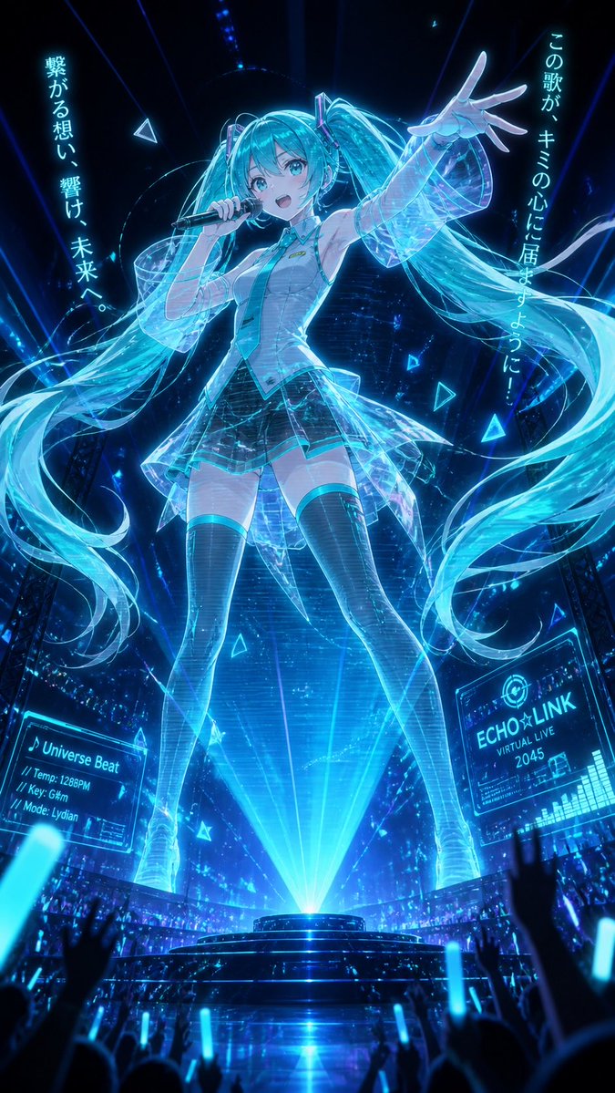 Cyberpunk Anime Concert Poster