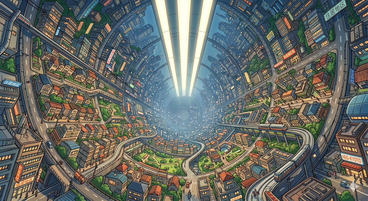 Neo-Kyoto O'Neill Cylinder Colony