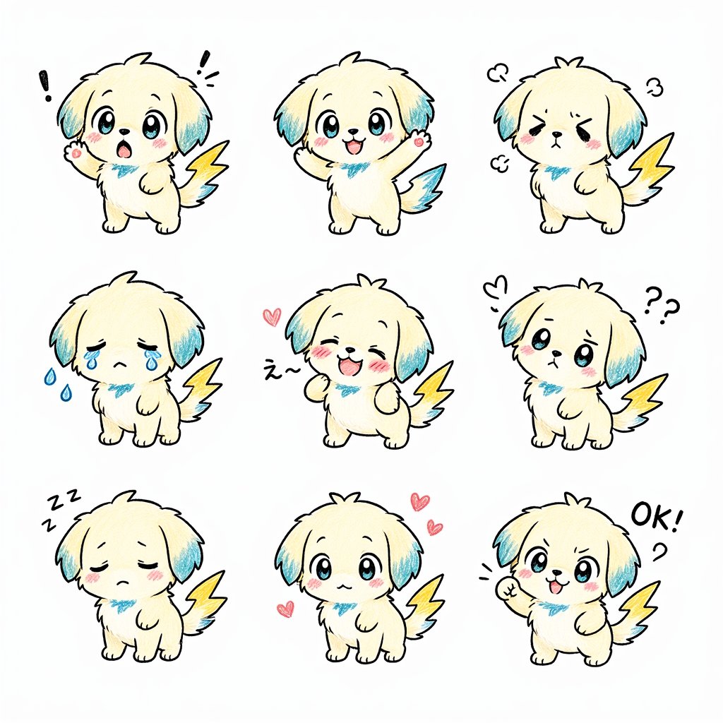 Cute Puppy Sticker Art