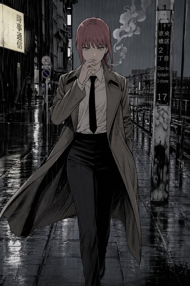 Tokyo Rainy Night Anime Noir