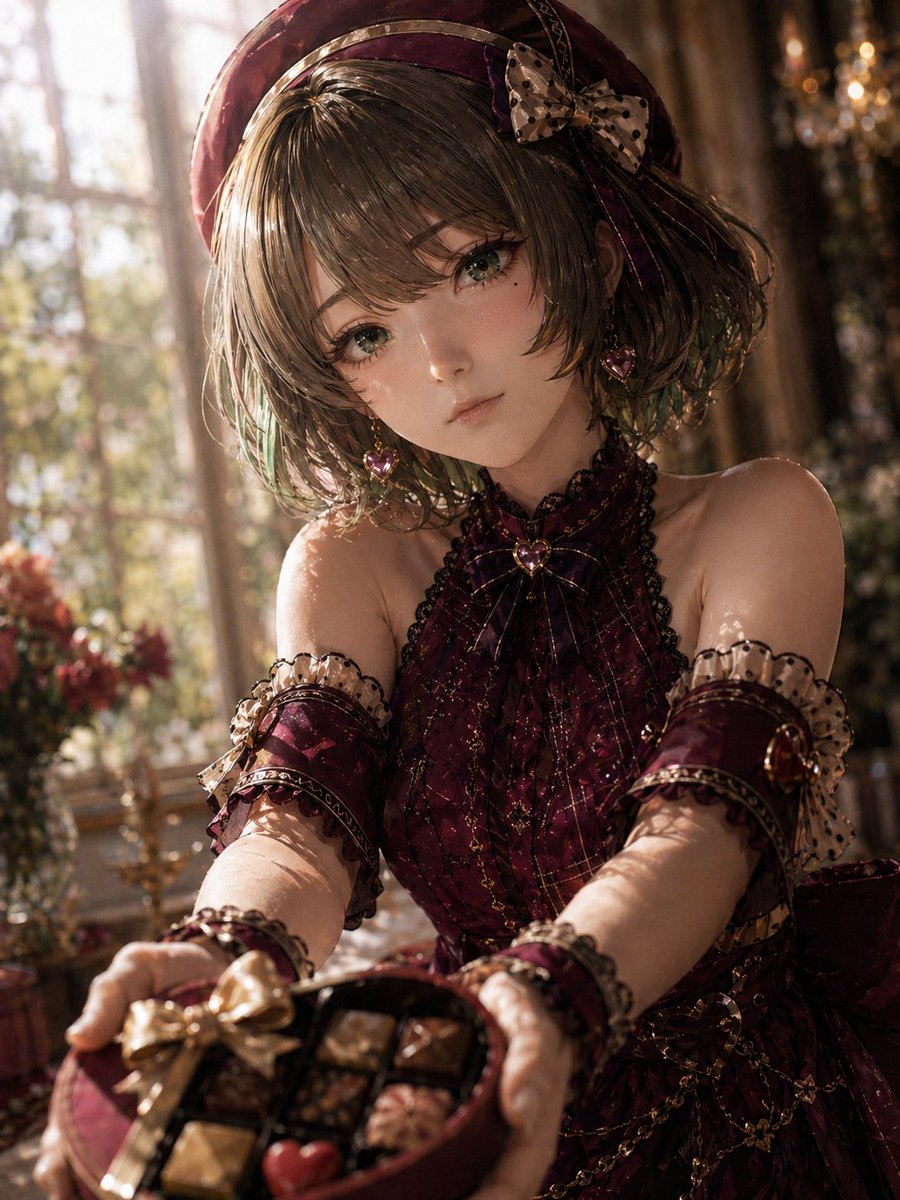 Mysterious Idol Offering Valentine Chocolates