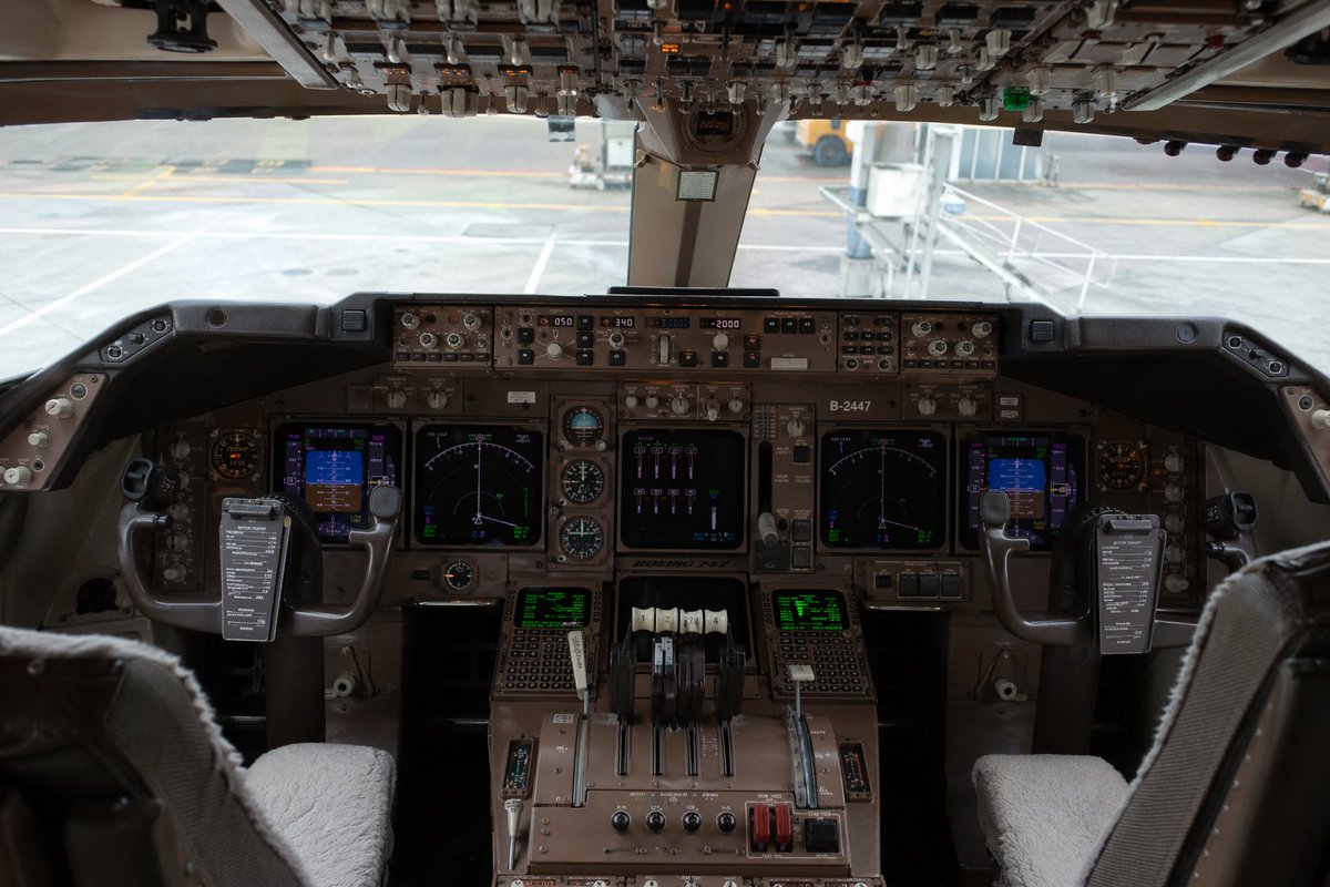 Ultra Realistic Boeing Cockpit Interior Photo
