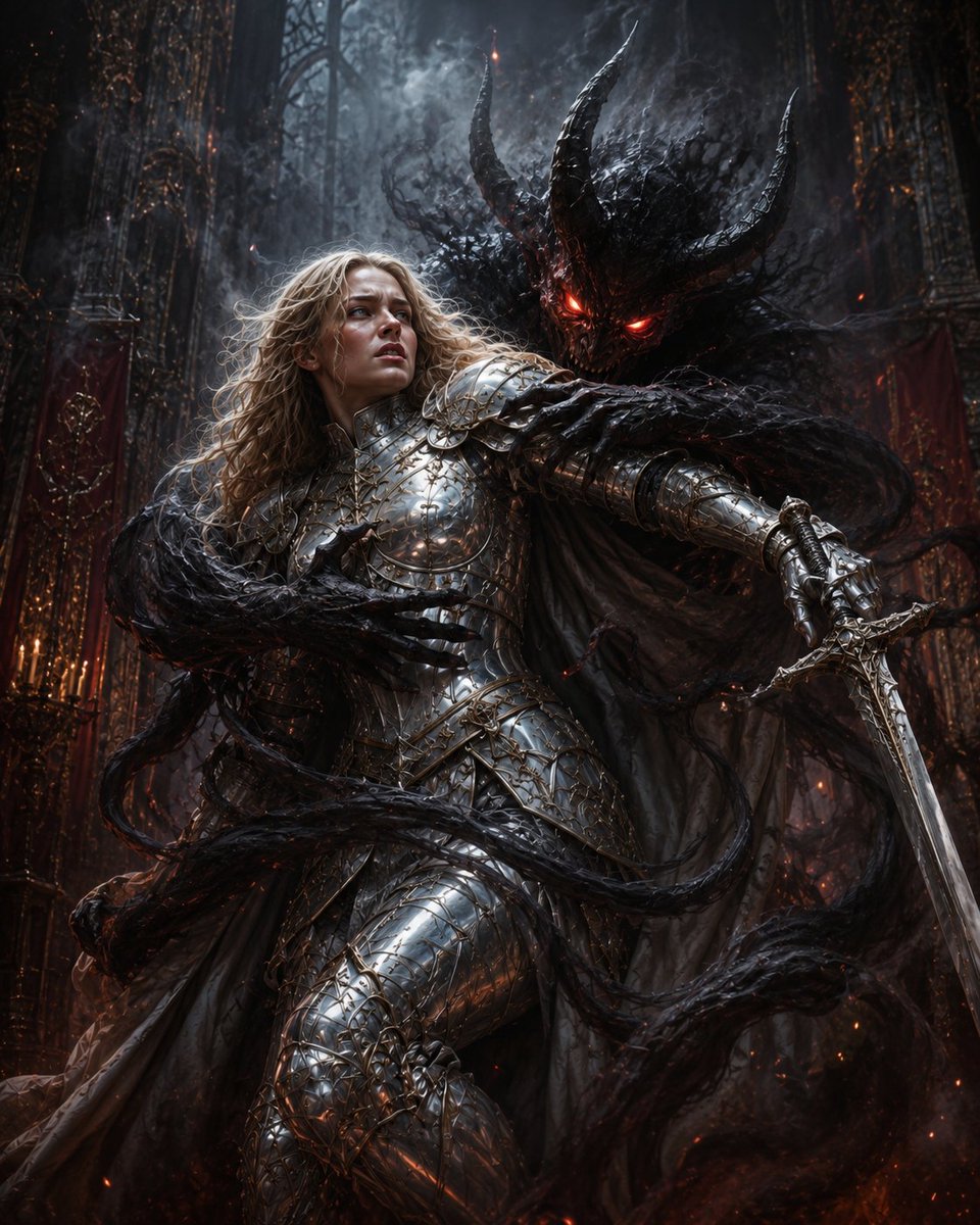 Holy Knight vs Shadow Demon