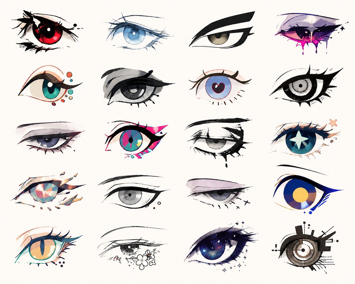 Stylized Eyes Design Showcase