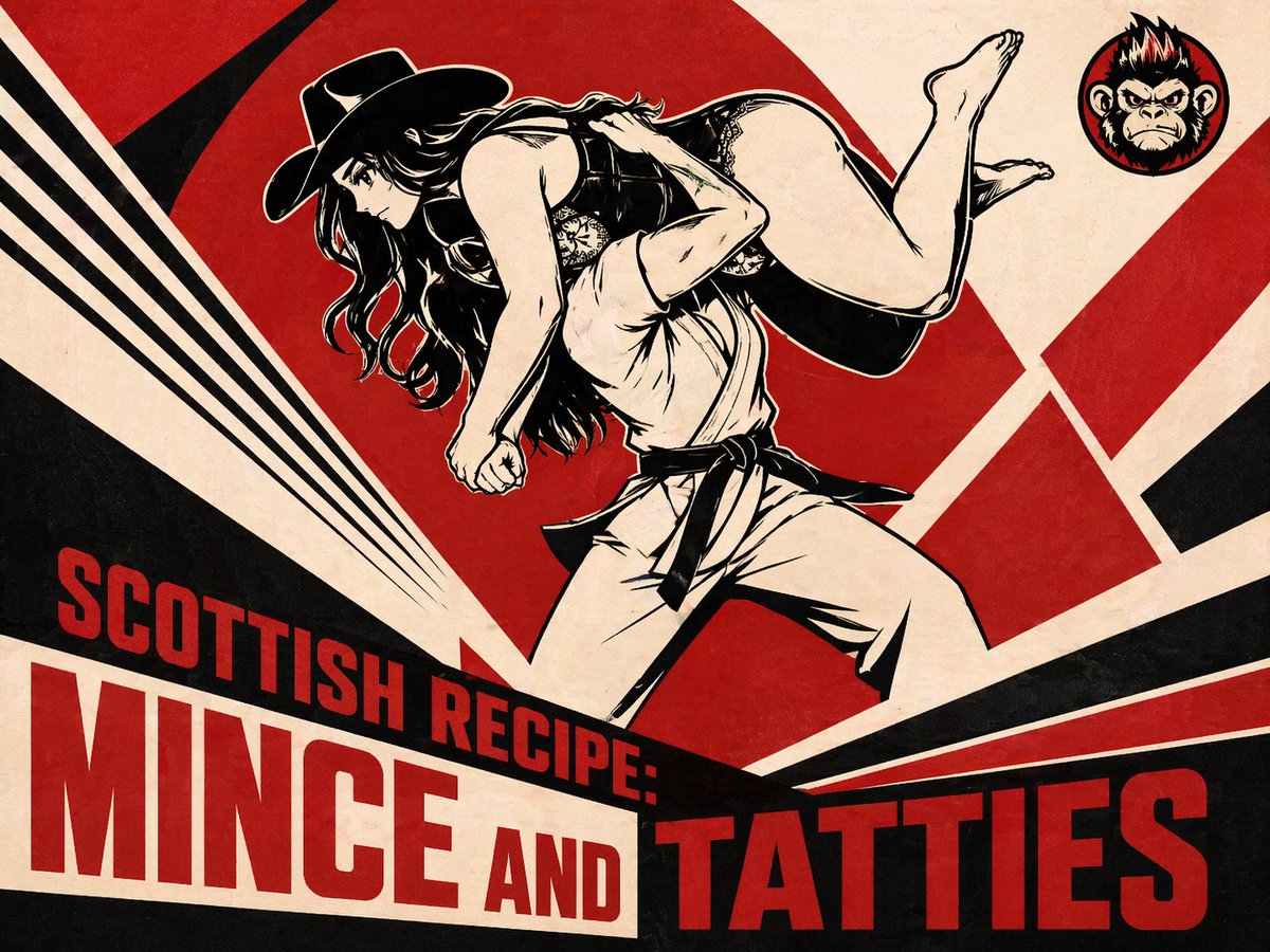 Retro Martial Food Poster Art