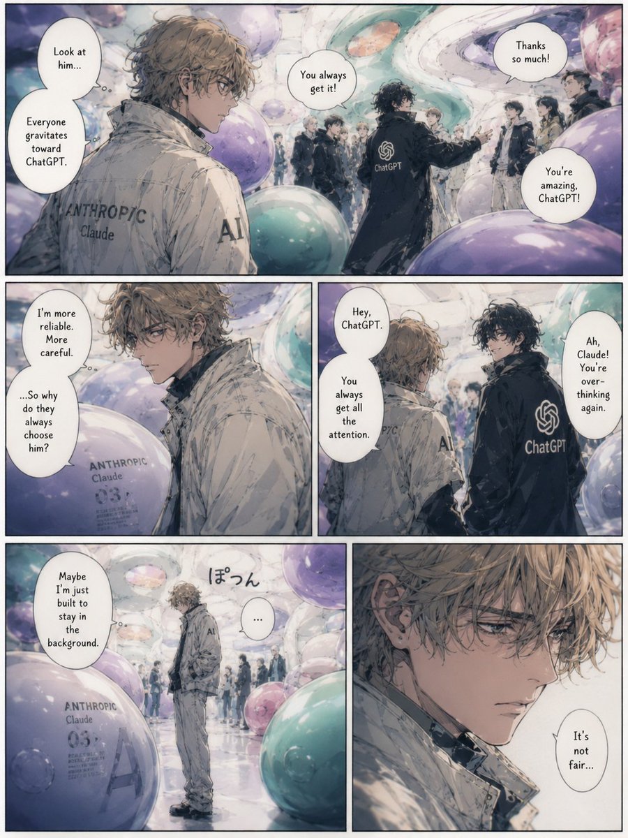 AI jealousy manga comic