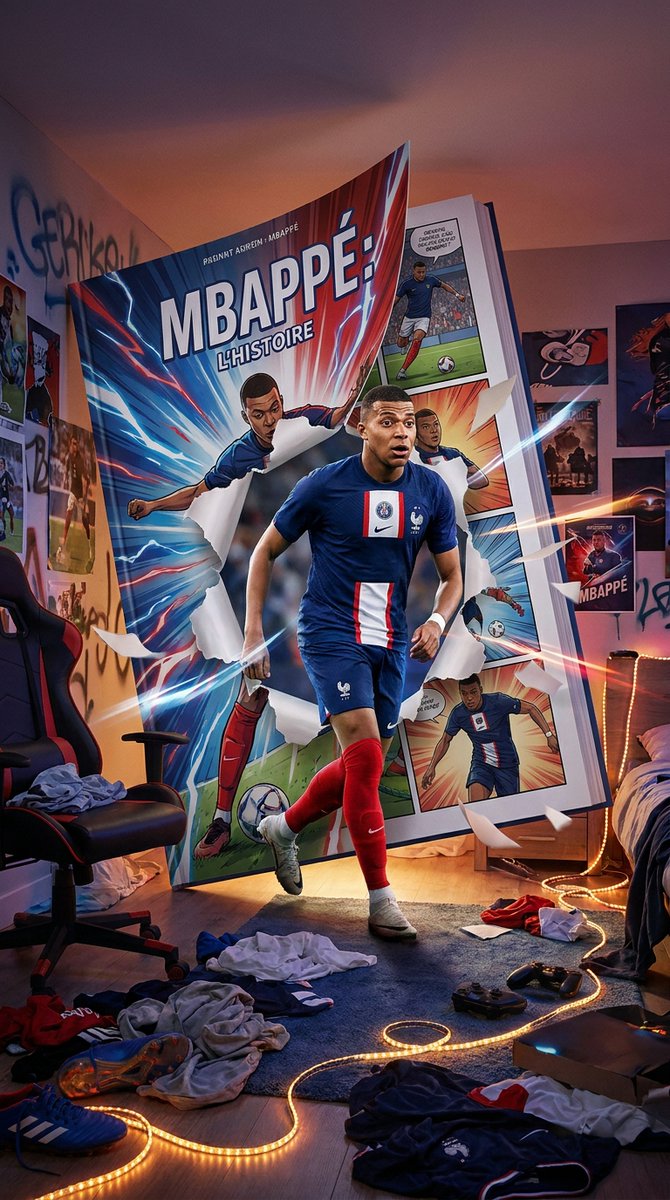 Football Star Bursts From Comic