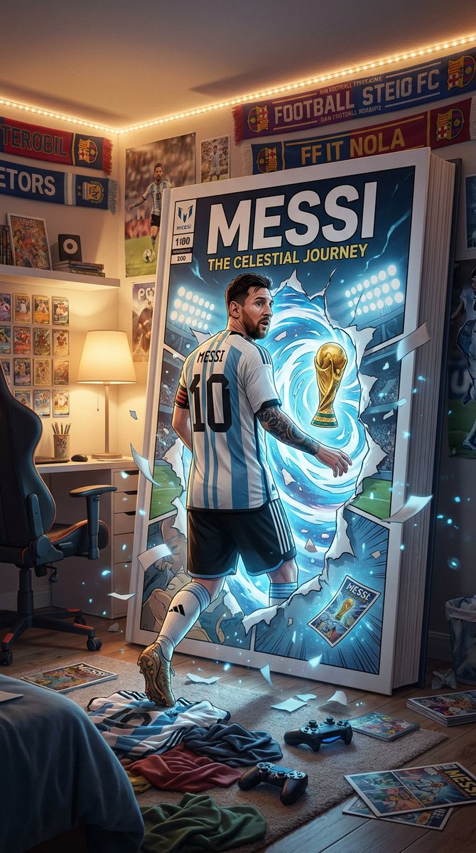 Messi Steps Into Comic Portal