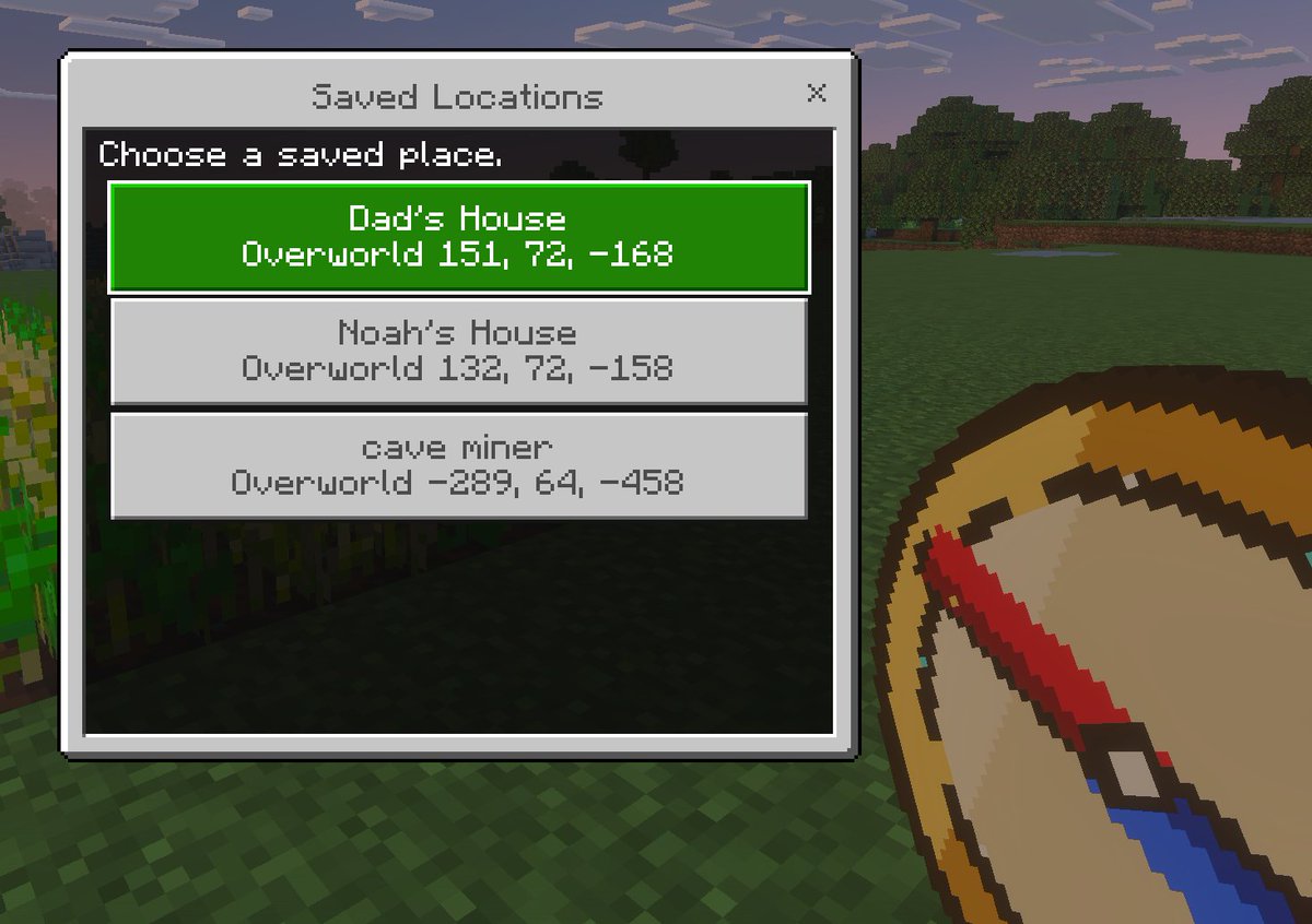 Minecraft Bedrock UI At Dusk