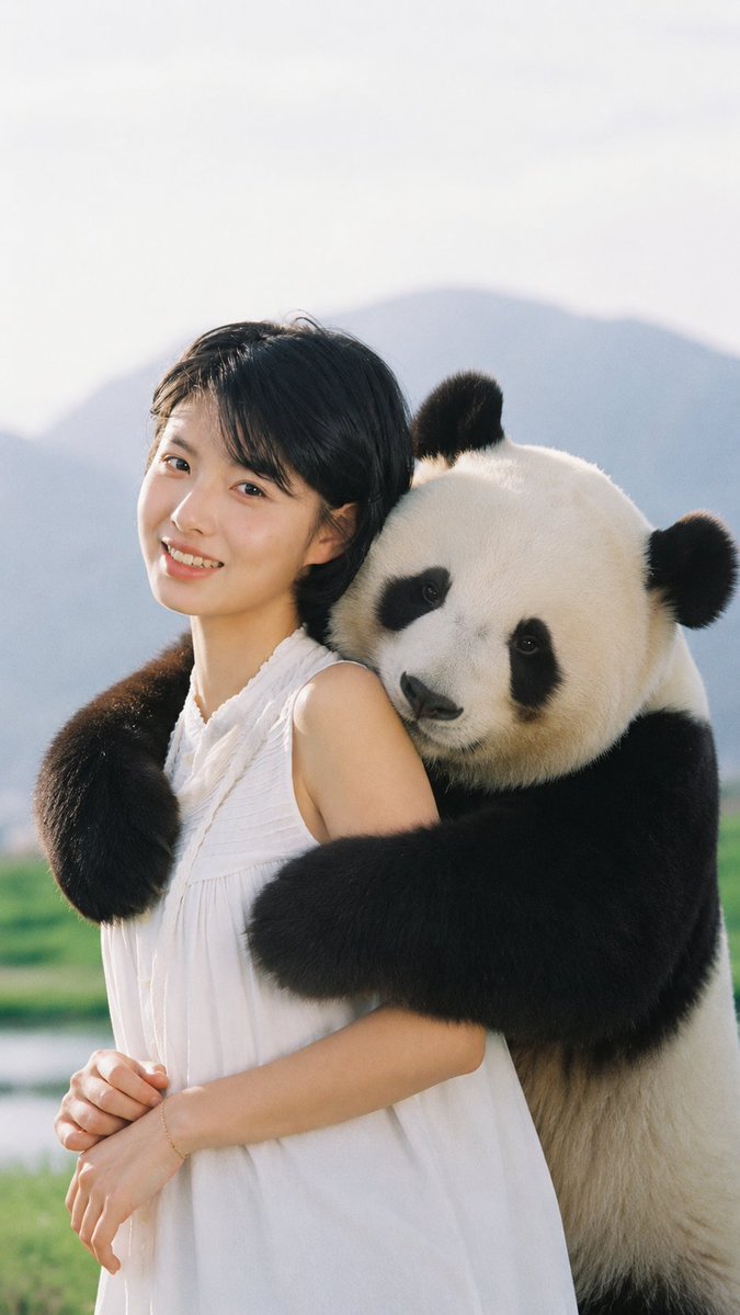 Panda's Warm Back Hug