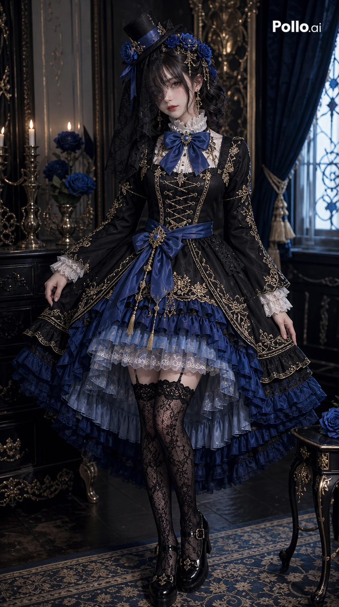 Elegant Gothic Lolita Portrait