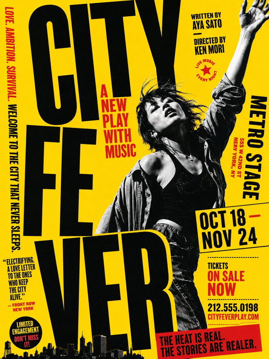 City Fever Urban Musical Poster