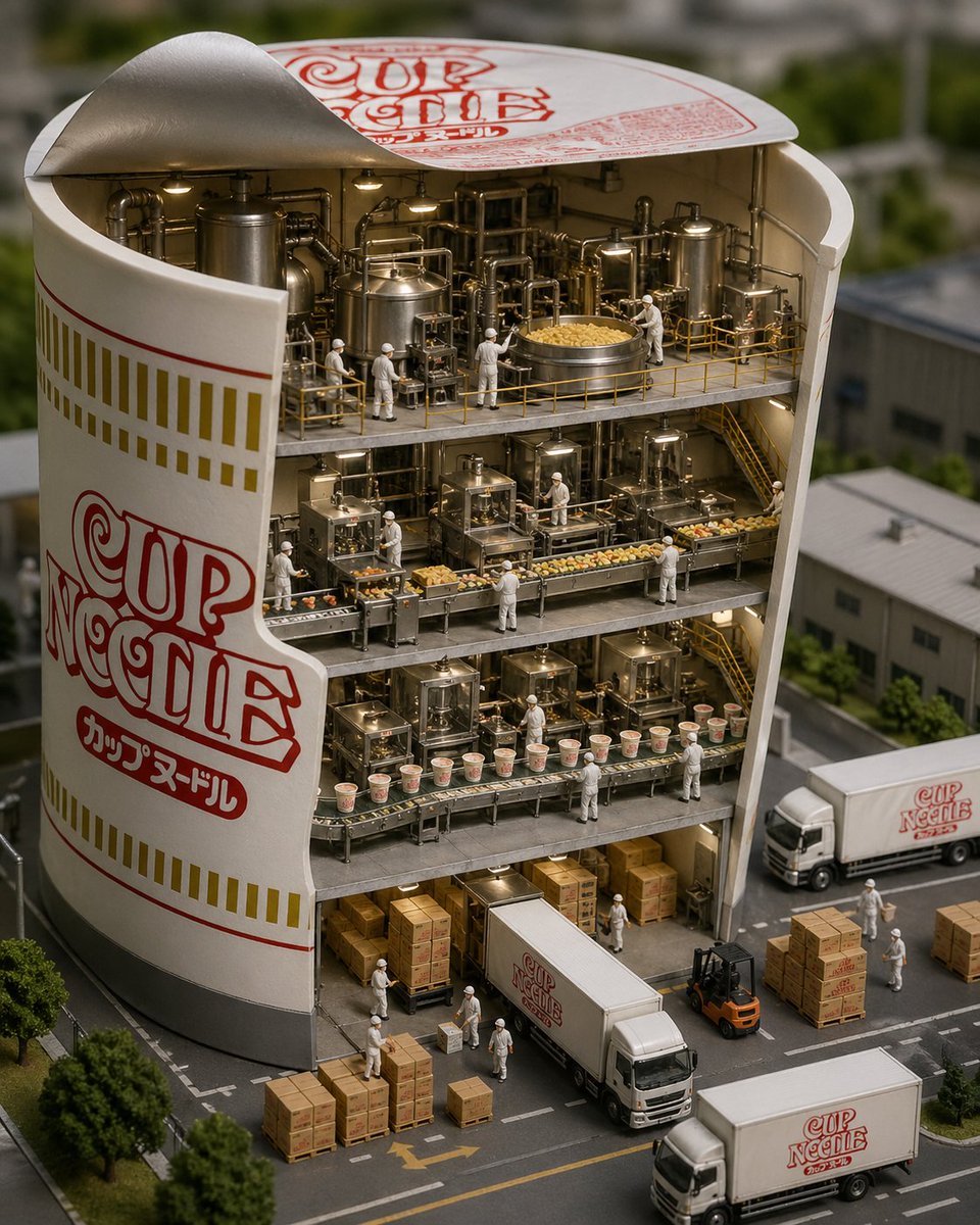 Cup Noodle Factory Inside Out