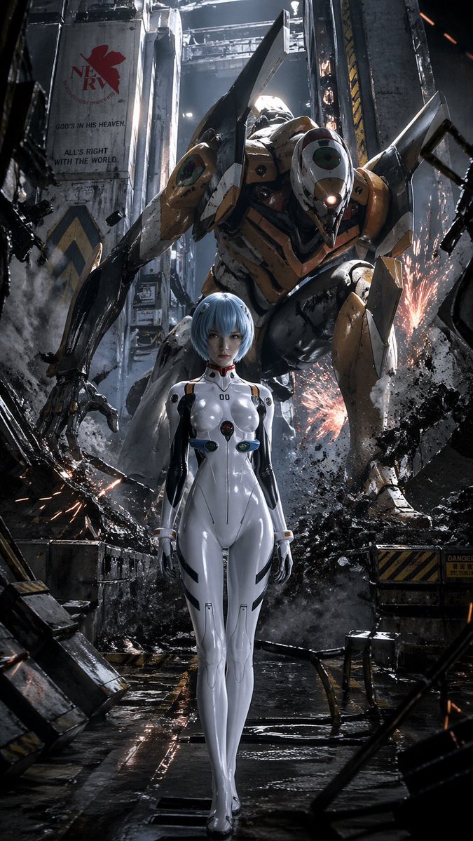 Rei and the Orange Mecha