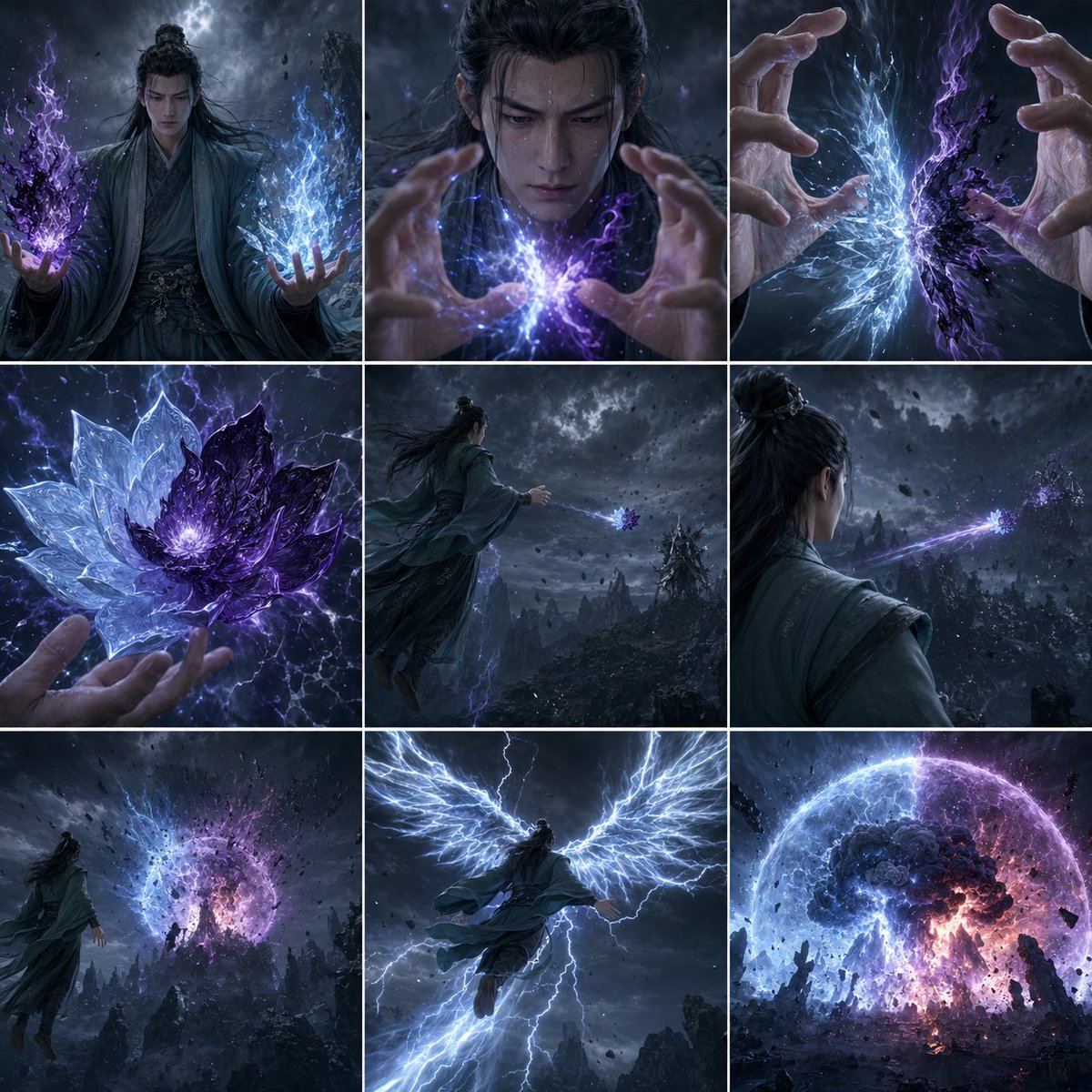 Ice-Thunder Lotus: Cinematic Storyboard