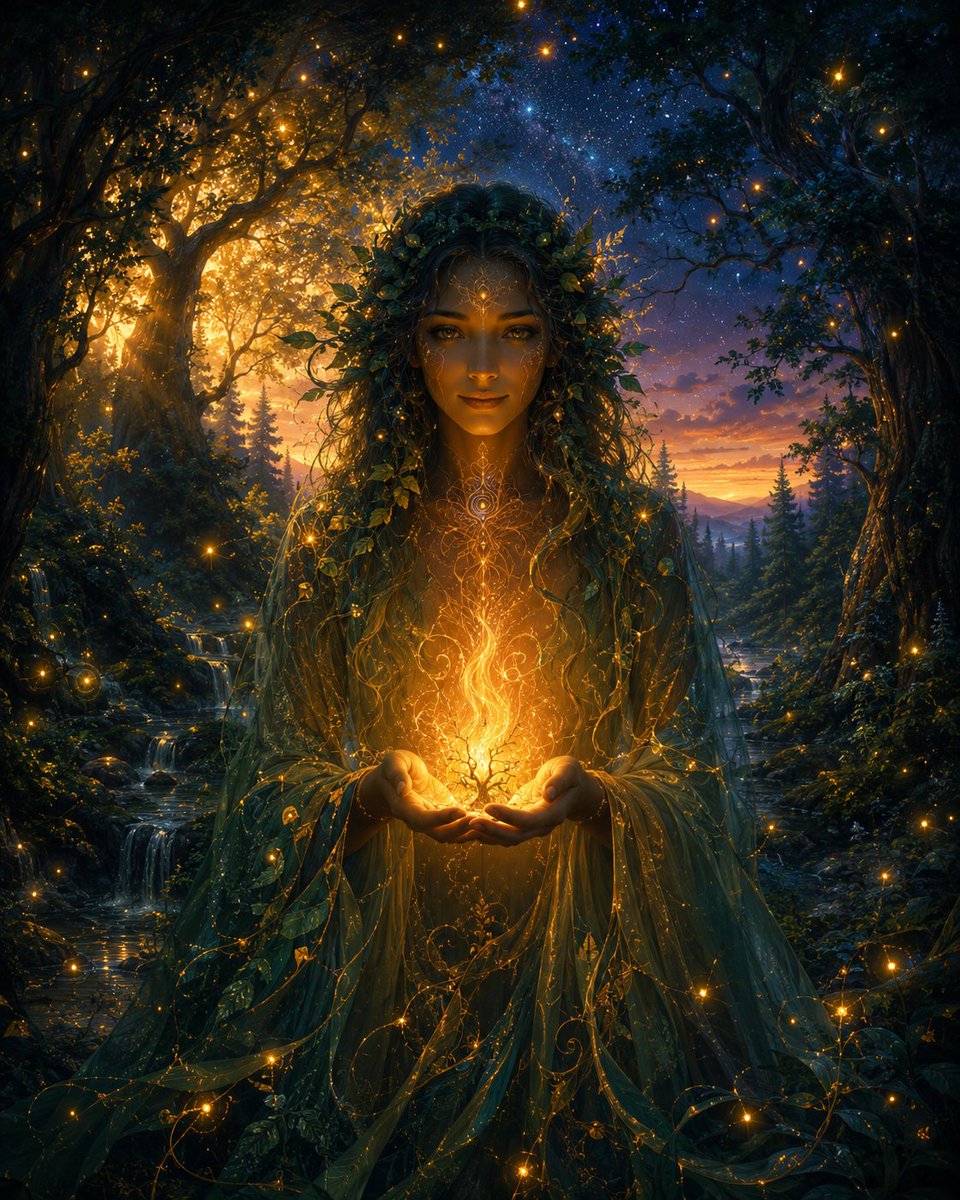Mystic Forest Spirit at Twilight