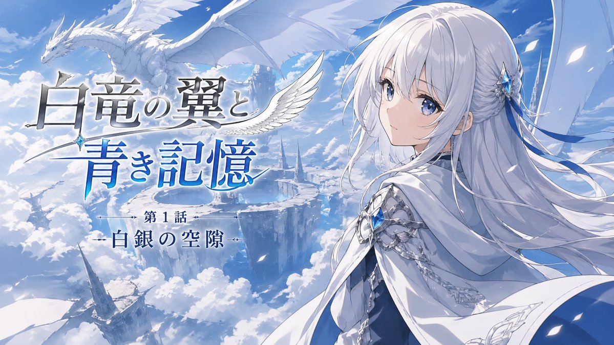 White Dragon Wings Sky Fantasy