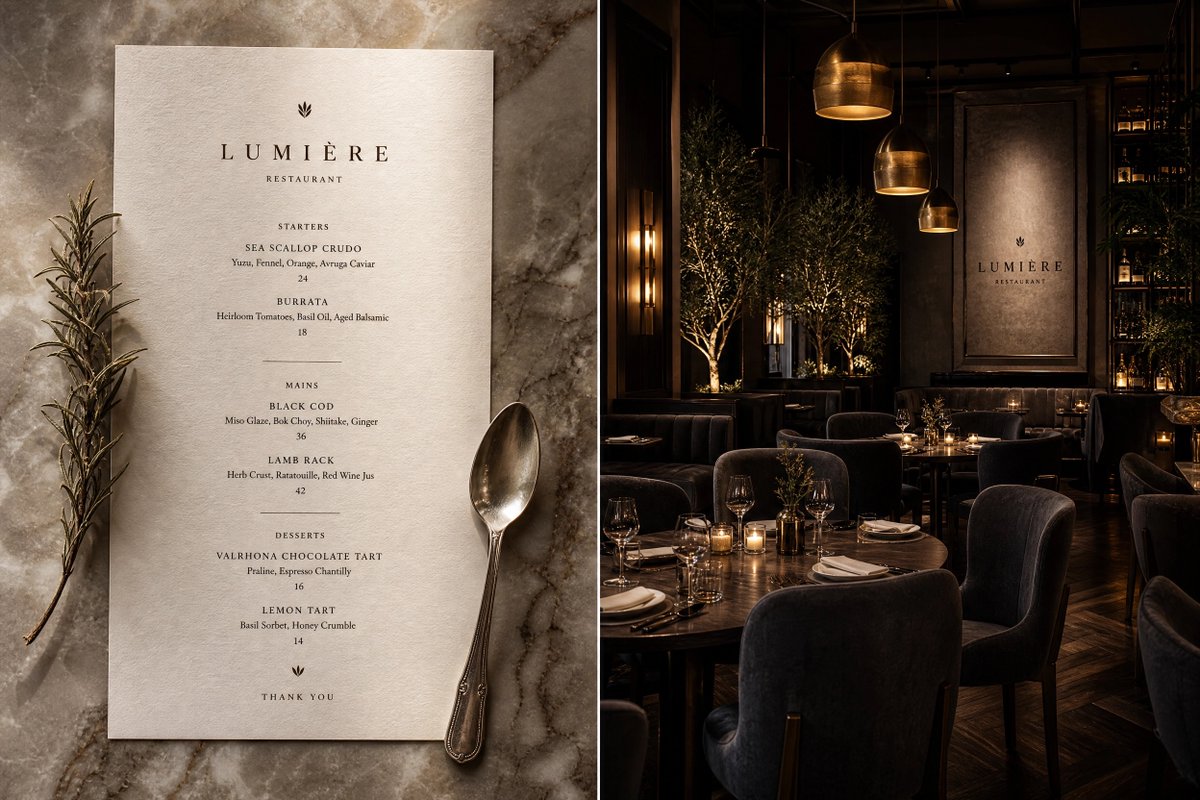 Cinematic Restaurant Interior Design