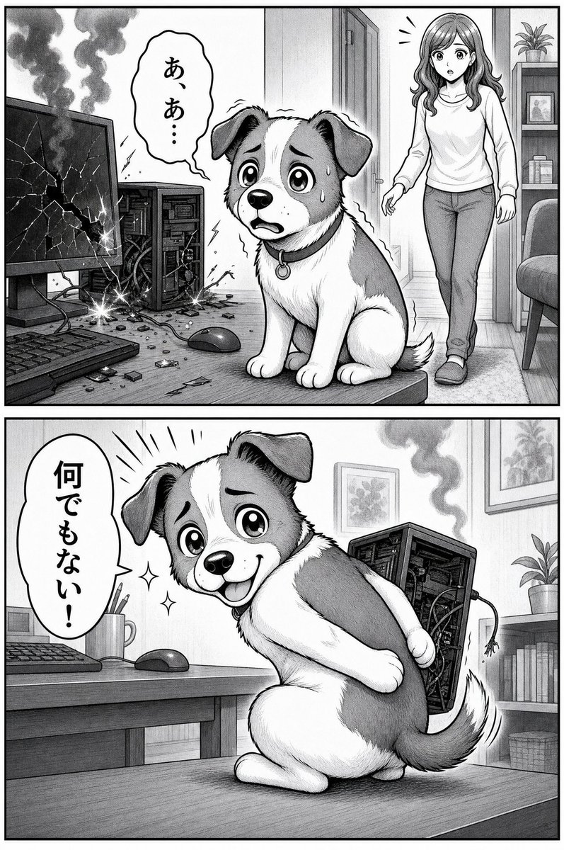 Guilty Dog vs Broken Computer