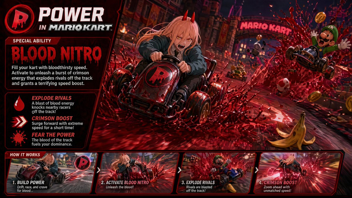 Blood Demon Racer Mario Kart Chaos