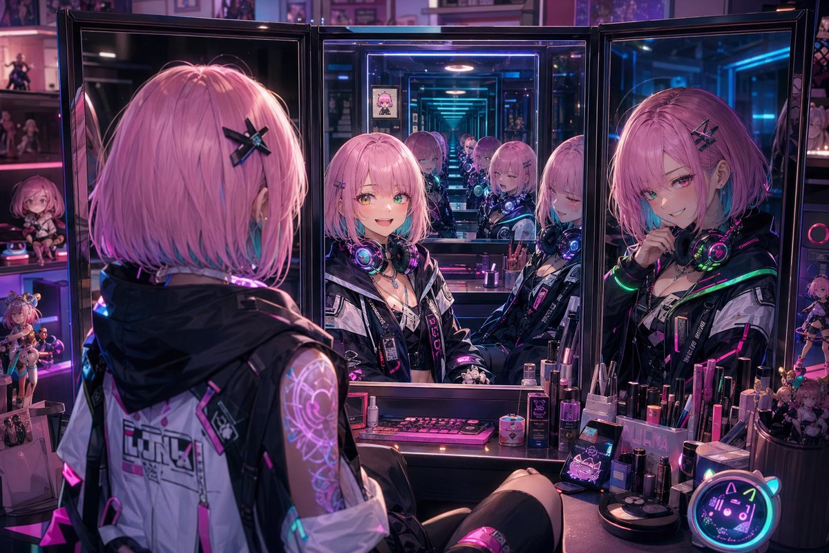 Cyberpunk Infinite Mirror Vanity