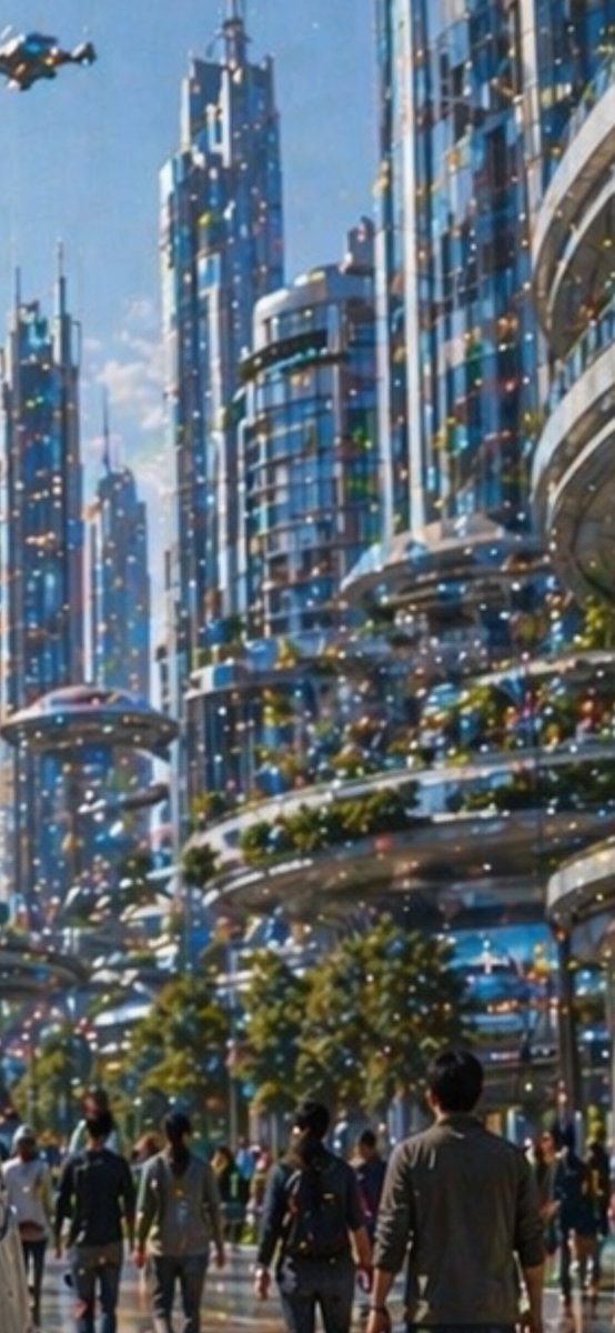 Utopian Glass Megacity Dawn