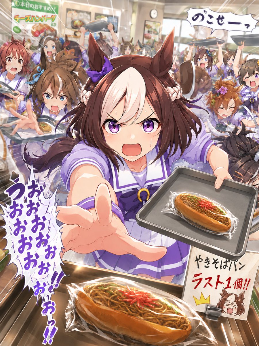 Horse Girl Cafeteria Yakisoba Rush