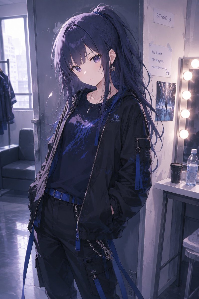 Cool Anime Idol Backstage Vibes