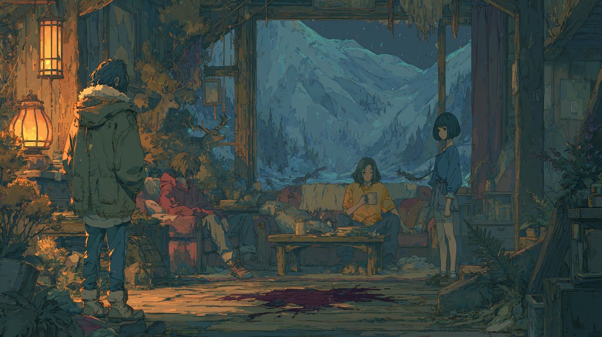 Bloodstain in the Snow Cabin