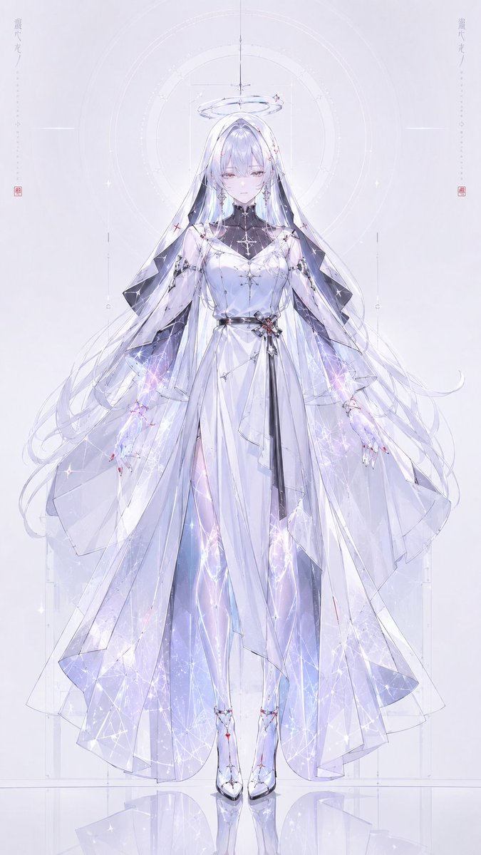 Futuristic Celestial Nun Concept Art