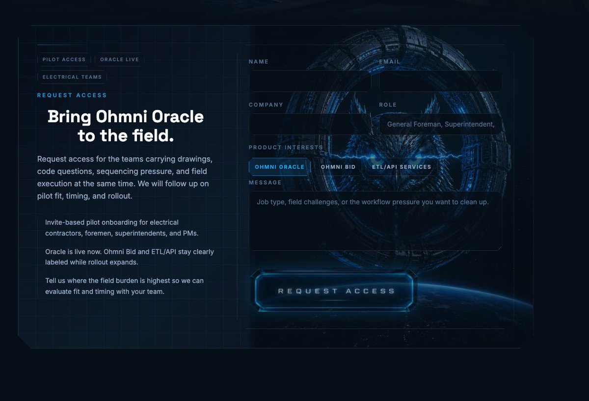 Futuristic Owl Portal Landing