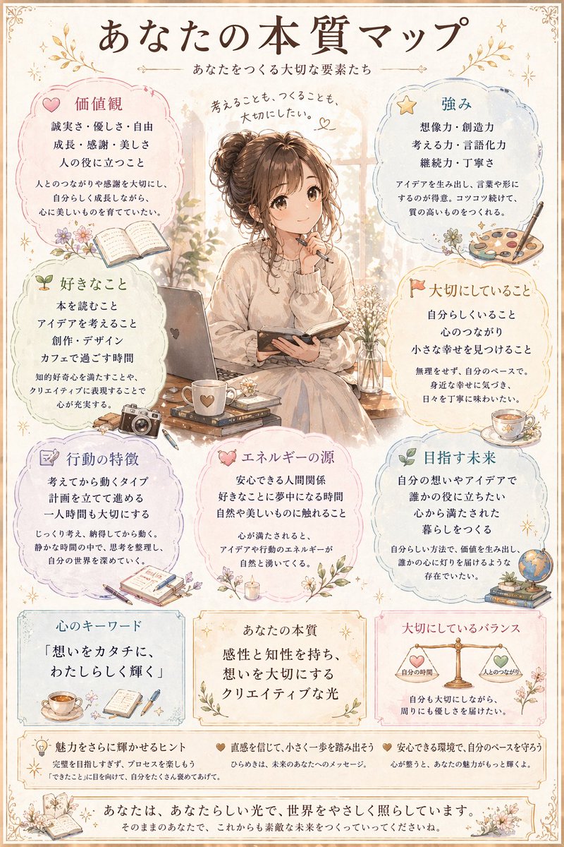 Cozy Anime Self-Discovery Journal